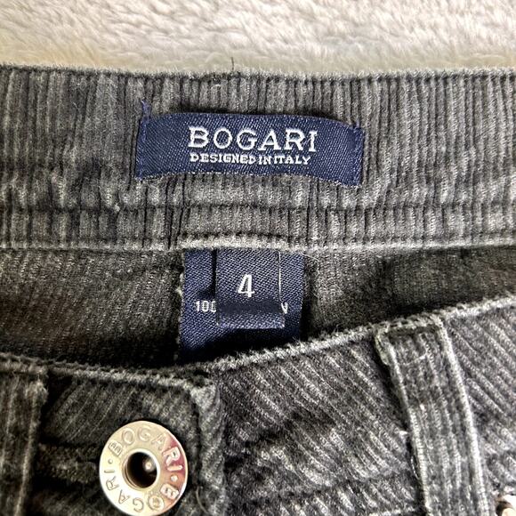 Bogari Corduroy Pants Women's 4 Black Straight Leg Minimalist Dark Academia - Picture 8 of 8